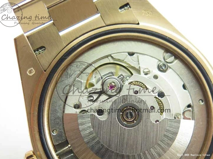 Best AAA Replica Sites A 228239 New 904 Dial on 40mm RG President QuickDry Dial BP Brown 2824 Bracelet Roman Day-Date RG Version 0110